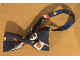 Gear No: bowtie01  Name: Bow Tie, Dark Blue with Parts and Minifigures Pattern (100% Silk)
