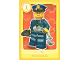 Gear No: ctw132BE  Name: Create the World Trading Card # 132 Policier / Politieagent (Belgian)