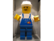 Gear No: displayfig06  Name: Display Figure 7in x 11in x 19in (blue overalls, blue pants, construction helmet)
