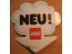 Gear No: displaysign013  Name: Display Sign Cloud Clamp with 'NEU!' Pattern