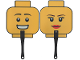Gear No: fan06  Name: Hand Fan - LEGO Store Hefei, Double Sided Minifigure Head