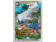Gear No: jw1fr073  Name: Jurassic World Trading Card Game (French) Series 1 - # 73 Double Attaque de Dino Allosaurus & Indominus Rex