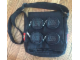 Gear No: mbag02  Name: Messenger Bag, 2 x 2 Brick Shape with Zippered Studs, Black
