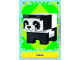 Gear No: min01de243  Name: Minecraft Trading Card Collection (German) Series 1 - # 243 Panda