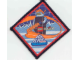 Gear No: patch05a  Name: Patch, Sew-On Cloth Diamond Black Border, Ice Planet 2002
