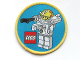 Gear No: patch34  Name: Patch, Sew-On Cloth Round, Minifigure Astronaut