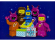 Gear No: pc23nl03  Name: Postcard - Kinderpostzegels 2023 - 5 Space Minifigures with Gifts / Presents