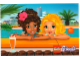 Gear No: pc5002113c  Name: Postcard - Friends Andrea and Stephanie in Pool