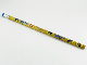 Gear No: pcl012  Name: Pencil, LEGENDS OF CHIMA Yellow with Tribe Symbols, Blue Eraser