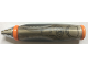 Gear No: penbody014pb01  Name: Bead, Pen Body with Orange Ends, Chrome Tip, and SW Mechanical Pattern