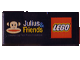 Gear No: pfmag10  Name: Magnet, Paul Frank Rectangle with LEGO and Julius and Friends Logos Pattern