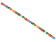 Gear No: ribbon02pb01  Name: Christmas Cracker, Ribbon with Decorated Tiles and LEGO Logos Pattern