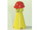 Gear No: tg14  Name: Travel Game Hoses & Ladders Yellow Construction Worker (Glued)