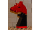 Gear No: vik036  Name: Viking Chess Piece Red Knight - Portions may be Glued