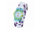 Gear No: w008  Name: Watch Set, Clikits Star (Blue) with Purple Stars on White Pattern Strap