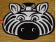 Gear No: zebramask  Name: Headgear, Mask, Cardboard with Rubberband, Zebra
