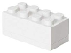 Gear No: 40121735  Name: Lunch Box, Mini (110ml), 2 x 4 Brick Shape, White