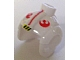 Gear No: bead033pb01  Name: Bead, Minifigure Style Headgear, Helmet SW Rebel Pilot with Red Rebel and Stripe Pattern