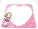 Gear No: clikits306  Name: Letter Paper, Clikits Pink Heart Outline, Heart Character Pattern