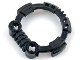 Gear No: bb1239  Name: Watch Part, Case Attachment - Bezel Ring with Axle Holes and Side Clips (4mm Long)