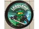 Gear No: pin210  Name: Pin, LEGOLAND Discovery Center NINJAGO Lloyd with Head Wrap 2 Piece Badge