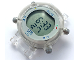 Gear No: bb1219c01  Name: Watch Part, Case Digital - Pearl Light Gray Buttons, White Face, Blue Brick 1 x 1, White '50M', Colored Dots