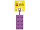 Gear No: 52035  Name: Bag / Luggage Tag, Silicone, Lego Plate 2 x 4 Lavender