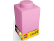 Gear No: LGL-LP39  Name: LED Silicone Brick 1 x 1, Pink