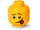 Gear No: 5006161  Name: Minifigure Head Storage Container Small - Male Silly Sticking Tongue Out (4031)
