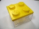Gear No: CndyBxLL  Name: Candy Container Square Trans-Clear Bottom with Legoland Logo (Legoland California)