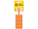 Gear No: 52608  Name: Bag / Luggage Tag, Silicone, Lego Plate 2 x 4 Orange