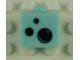 Gear No: bead004pb052  Name: Bead, Square with Black Air Bubbles Pattern