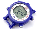 Gear No: bb1222c01  Name: Watch Part, Case Digital - Pearl Light Gray Buttons, Silver Face, Red Brick 1 x 1 and Labels, Violet '50m'