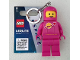 Gear No: LGL-KE10HP  Name: LED Key Light Classic Space Minifigure Key Chain Dark Pink (LEDLITE)