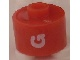 Gear No: bead029pb059  Name: Bead, Cylinder, Flat Edge with White 'G' Pattern