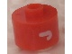 Gear No: bead029pb062  Name: Bead, Cylinder, Flat Edge with White 'J' Pattern