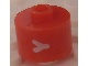 Gear No: bead029pb077  Name: Bead, Cylinder, Flat Edge with White 'Y' Pattern