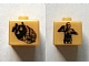 Gear No: bead004pb001  Name: Bead, Square with SW C-3PO and Escape Pod Pattern