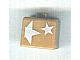 Gear No: bead004pb076  Name: Bead, Square with Silver Stars Pattern (P3110)