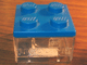 Gear No: CndyBxLL  Name: Candy Container Square Trans-Clear Bottom with Legoland Logo (Legoland California)