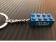 Gear No: KC158  Name: 2 x 4 Brick - Blue Key Chain, 'LEGO Store Frankfurt'