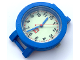 Gear No: bb1223c01  Name: Watch, Case Analog - LEGO Logo, Blue Hour and Minute Hands, Red Second Hand