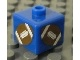 Gear No: bead004pb006  Name: Bead, Square with Football (American) Pattern