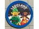 Gear No: pin155  Name: Pin, LEGOLAND Discovery Center Holiday Elf 2 Piece Badge