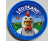 Gear No: pin256  Name: Pin, LEGOLAND Discovery Center Chicken Suit Guy 2 Piece Badge