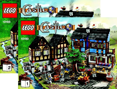 Lego Rare Cow Farm Animal Steer Medieval Market Village 10193