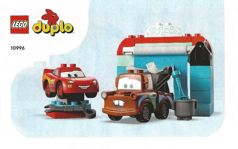 Lightning McQueen Mater s Car Wash Fun Instruction 10996 1