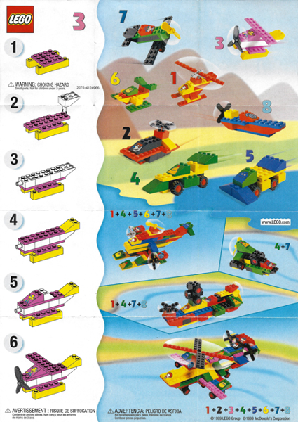 lego airplane directions