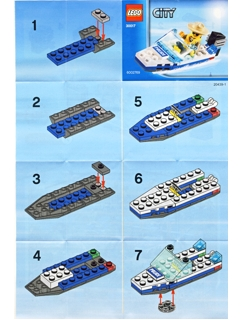 Lego police boat online instructions