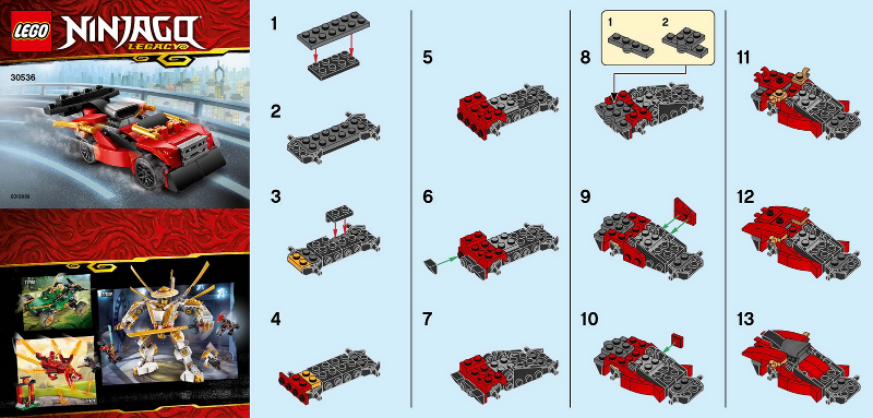 Instruction 30536-1 : LEGO Combo Charger polybag [NINJAGO:Legacy] - BrickLink Reference Catalog